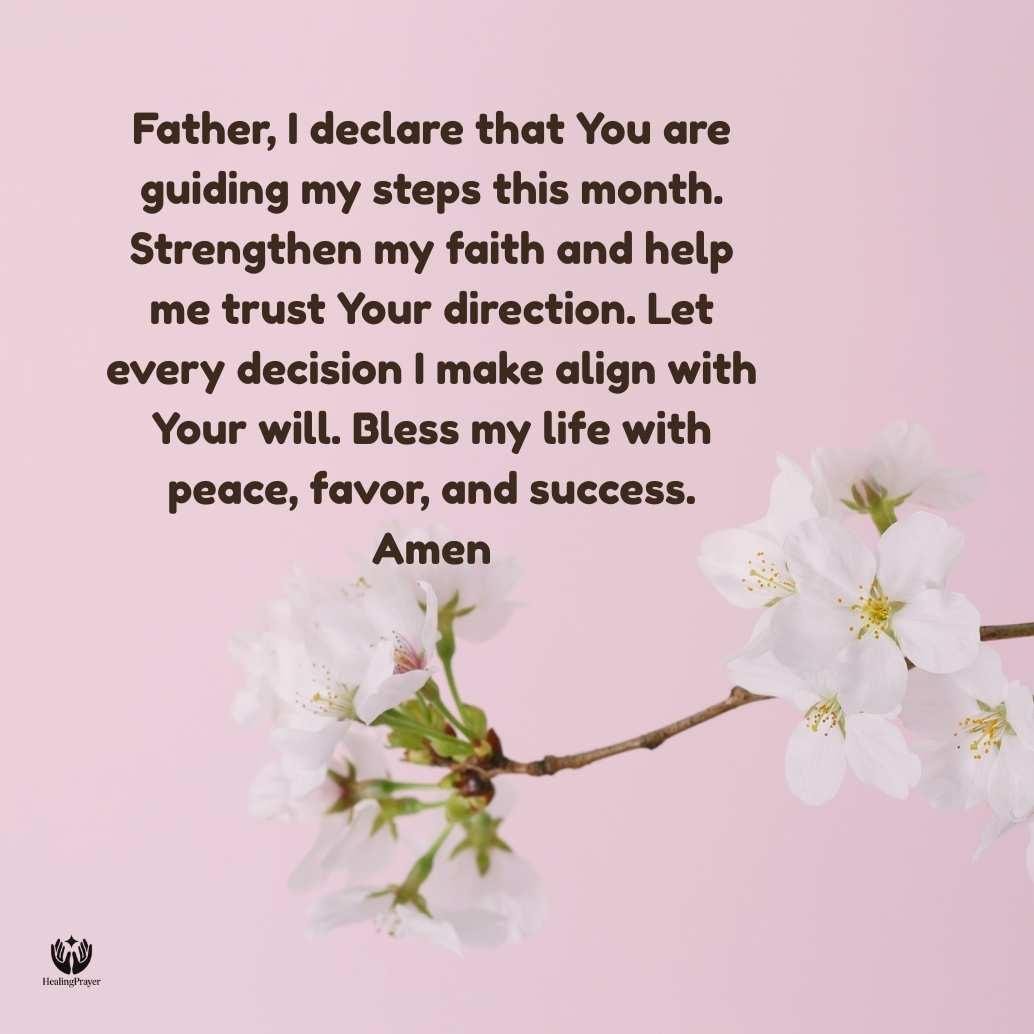 New Month Declaration With Bible Verses