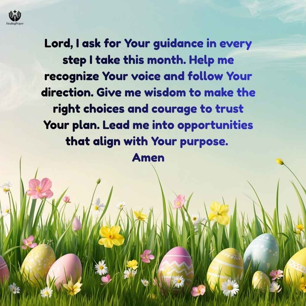 Prayer for God’s Guidance Throughout March