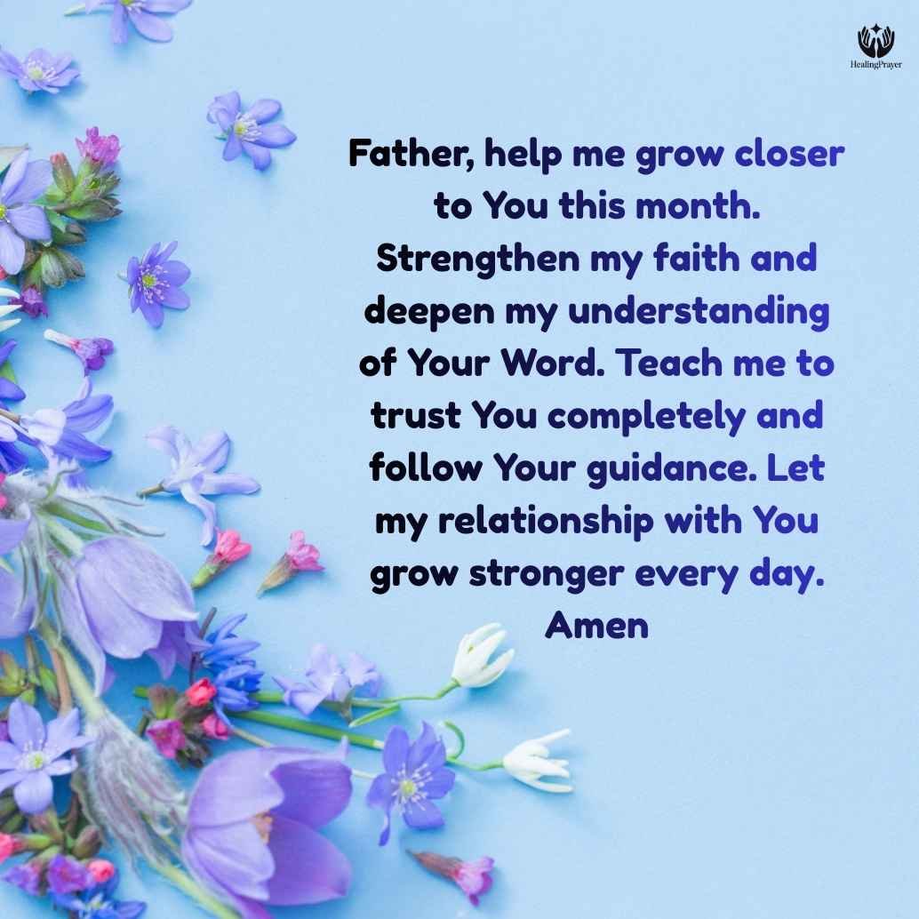 Prayer for Spiritual Growth and Closer Relationship With God