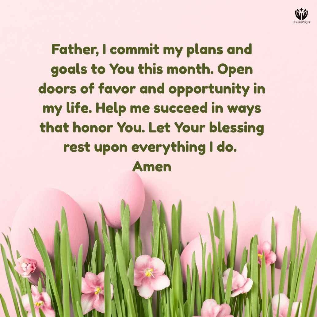 Prayer for Success, Favor, and Open Doors in March