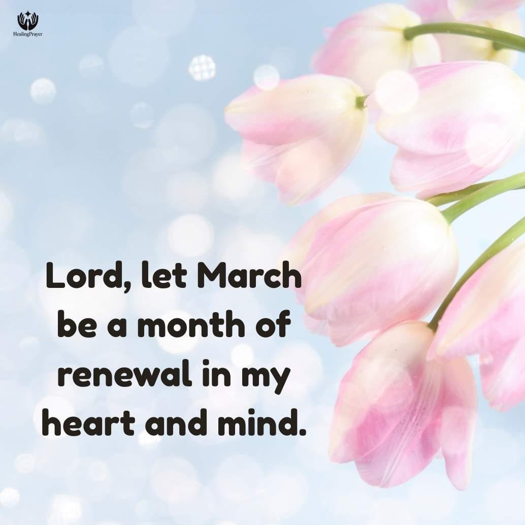 Prayers & Blessings Quotes for the Month of March