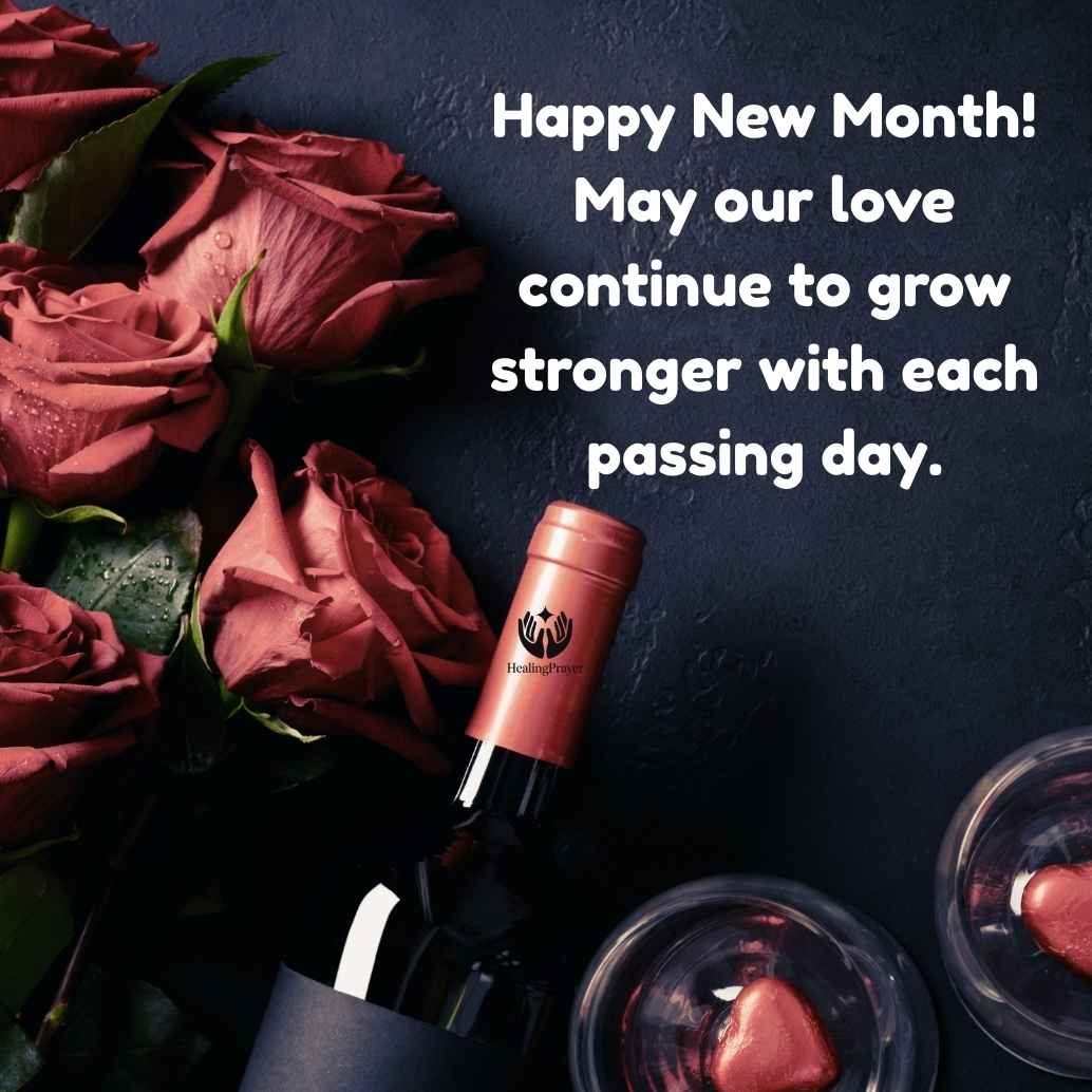 Romantic Happy New Month Messages for Lovers