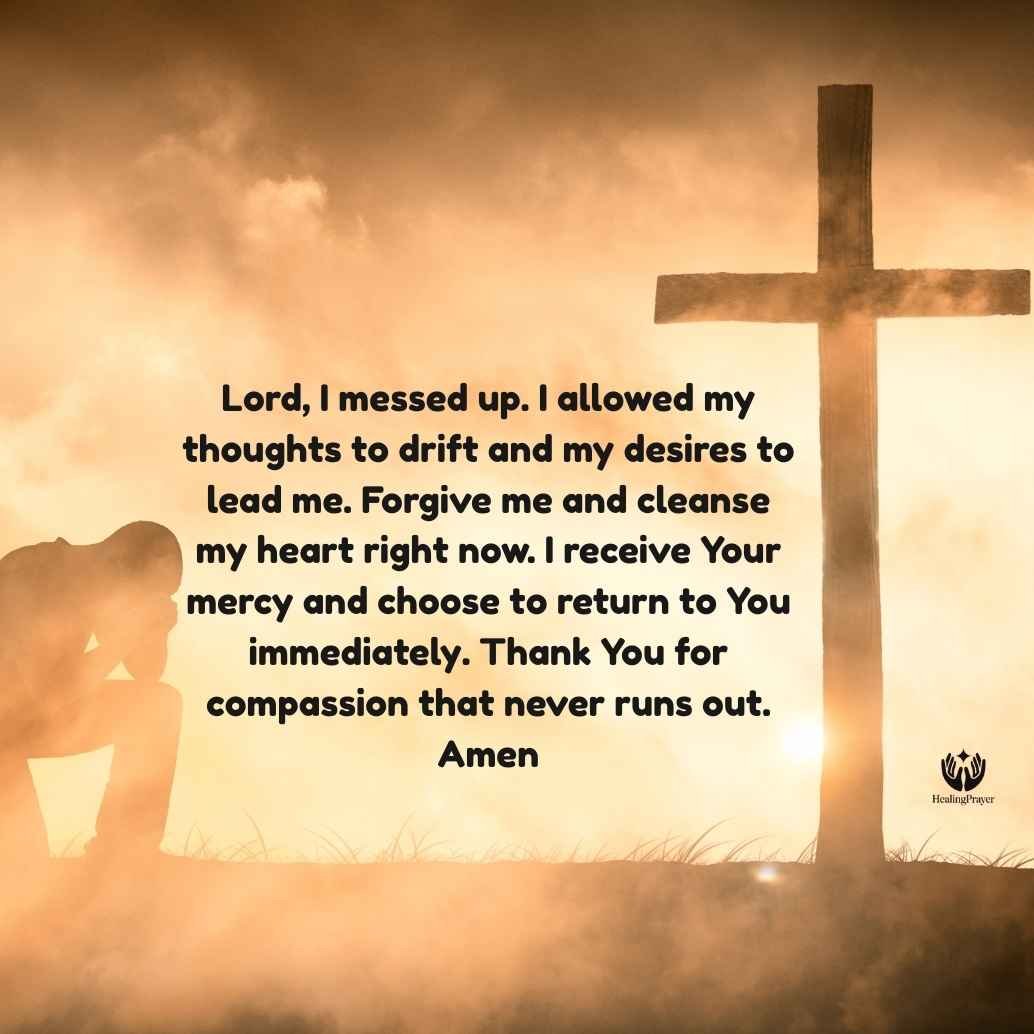Short Prayer for Lust Forgiveness