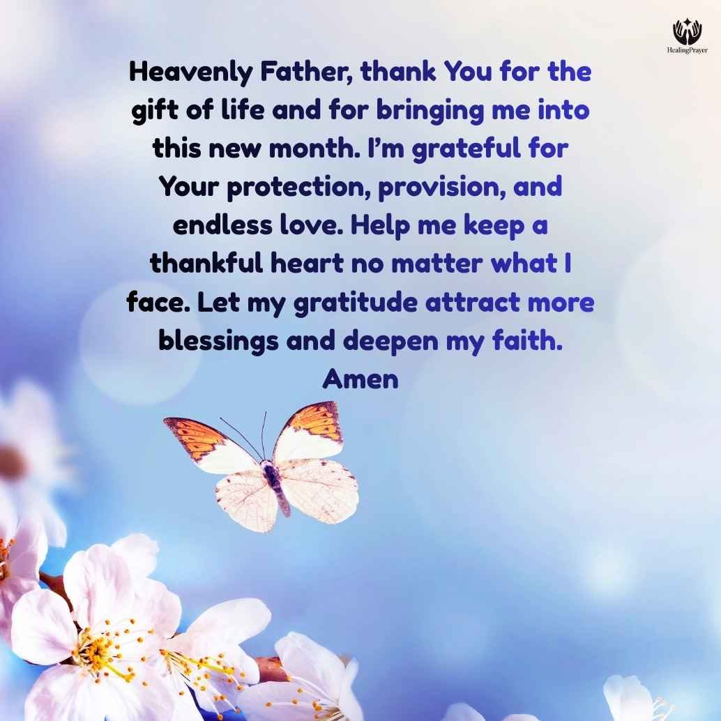 Thanksgiving Prayer for the New Month of March