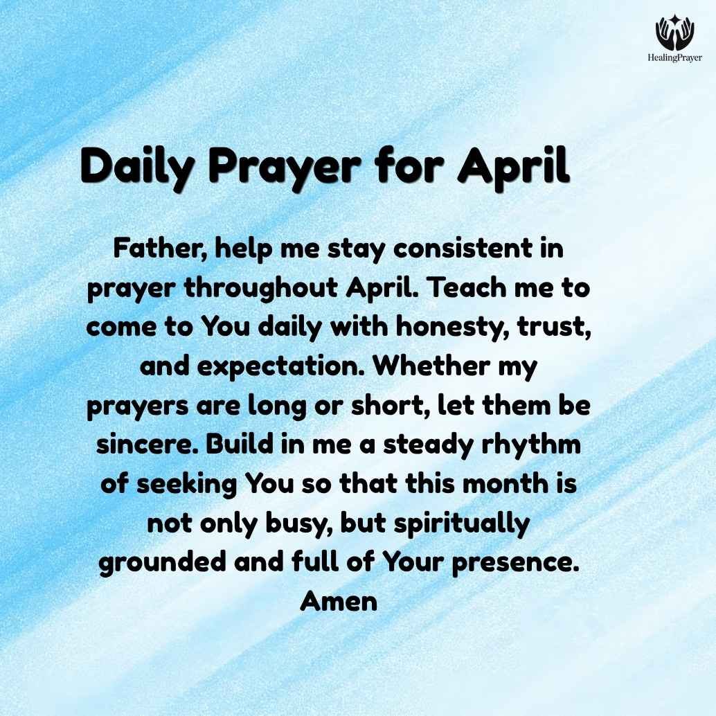 Daily Prayers for the Month of April