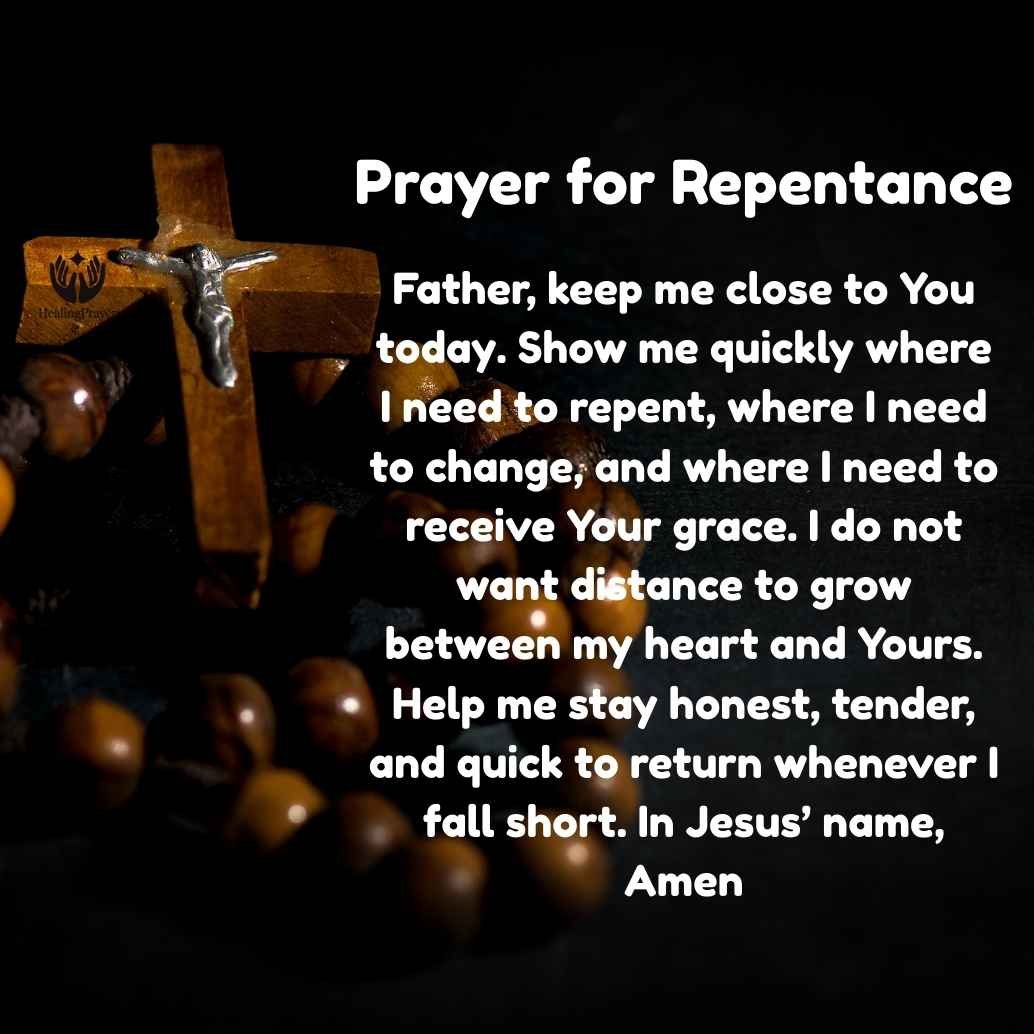 Daily Repentance Prayer to Stay Close to God