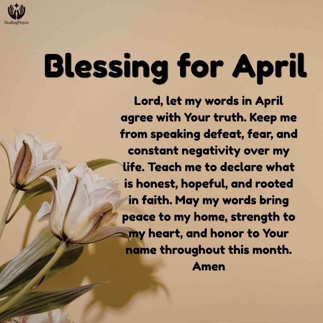New Month Blessings and Declarations for April