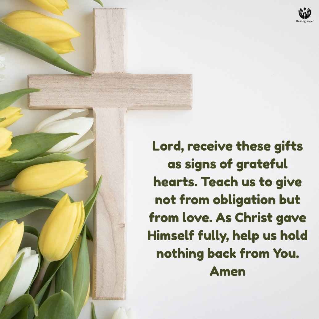 Palm Sunday Prayer Over the Offering