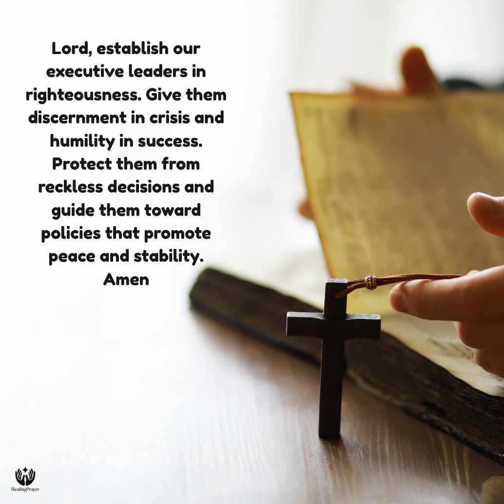 Prayer for Our President, Prime Minister & Executive Branch