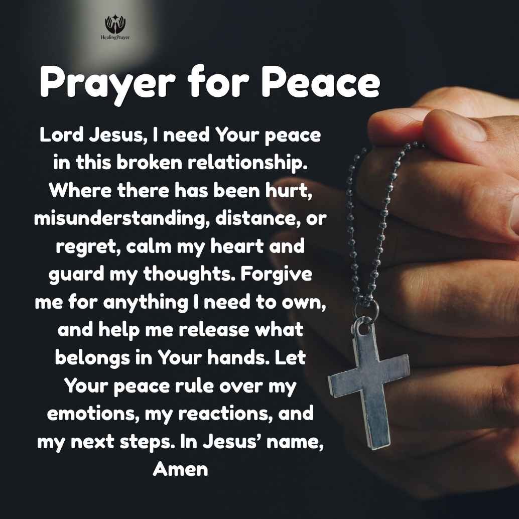 Prayer for Peace in Broken Relationships