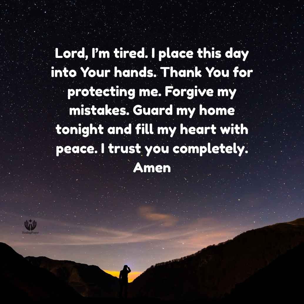 Short Night Prayer Before Sleep