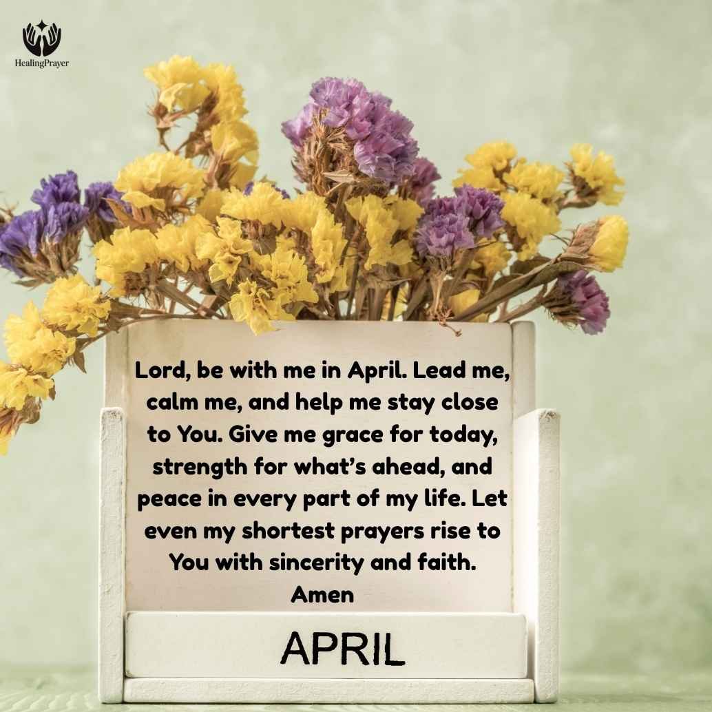 Short Prayers for the New Month of April
