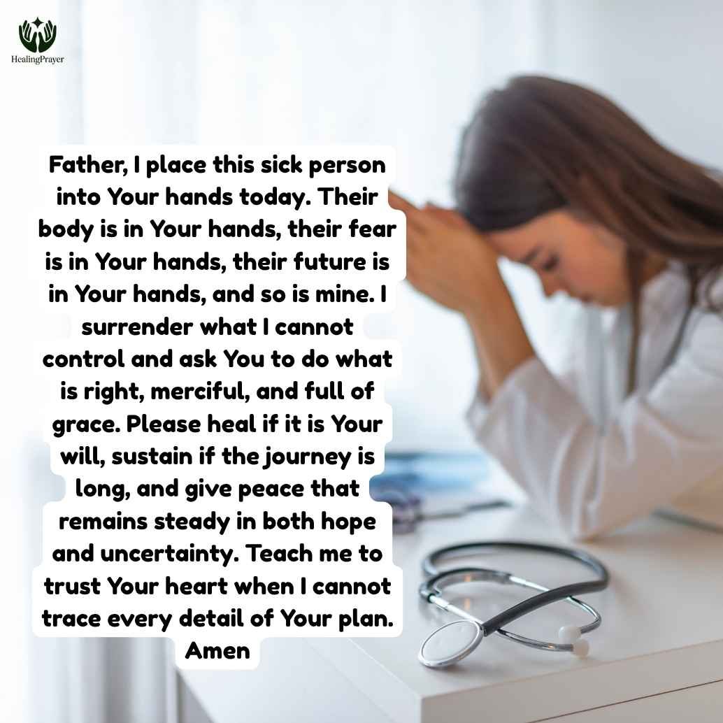 A Prayer of Surrender: Placing the Sick in the Hands of God