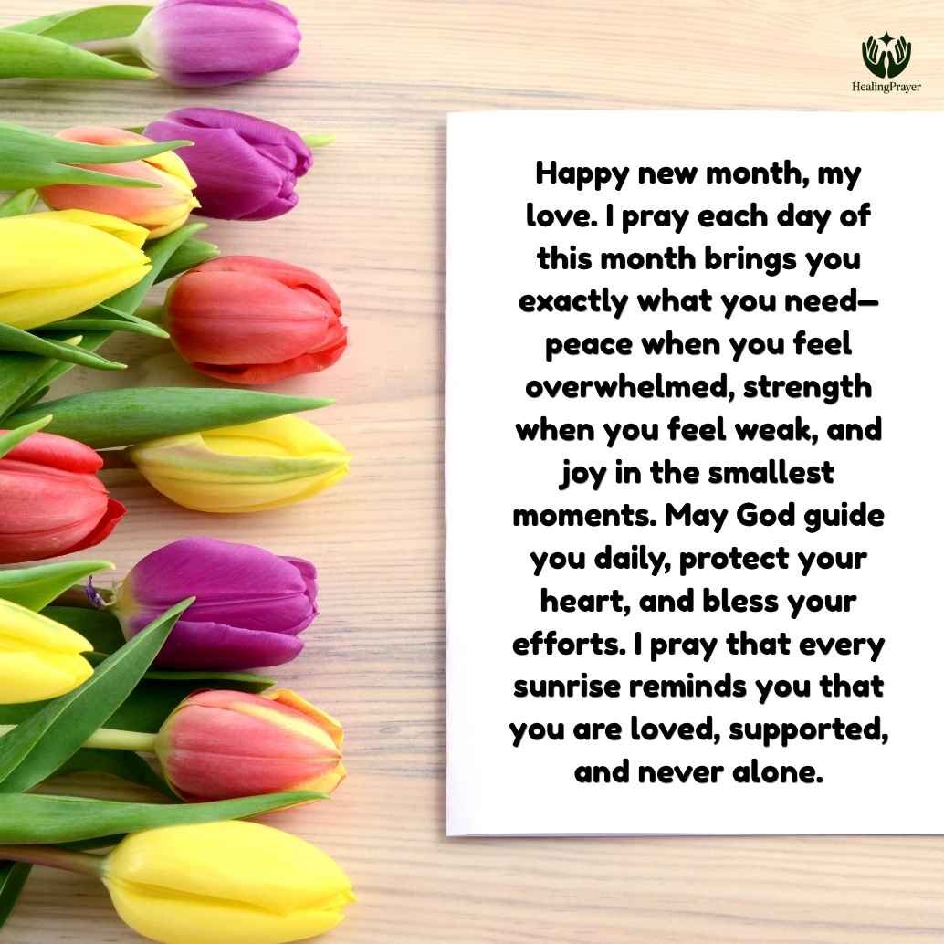 Daily Happy New Month Prayers for My Love