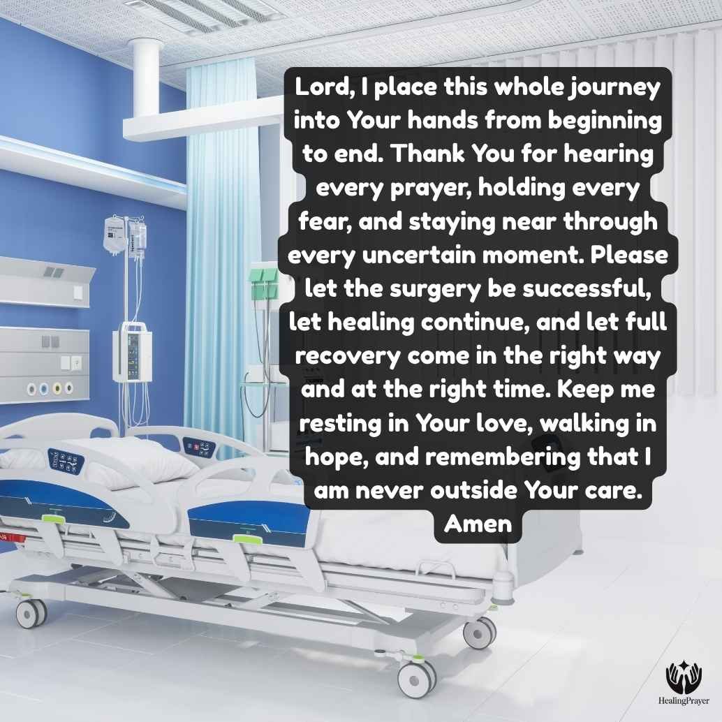Final Prayer for Successful Surgery and Full Recovery