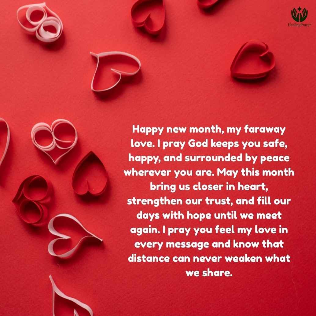 Happy New Month Prayers for Long Distance Relationships