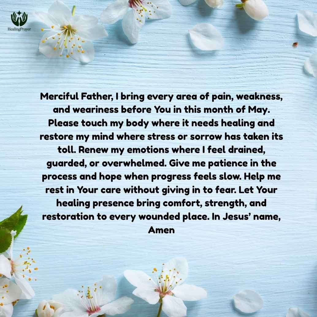 Healing Prayers for Health, Restoration, and Emotional Renewal in May