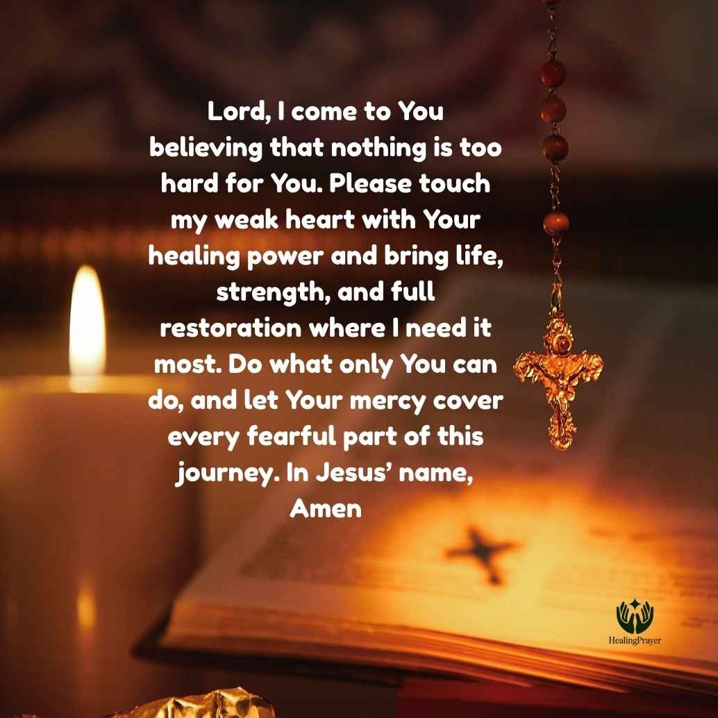 Miracle Healing Prayer for the Sick and Weak Heart