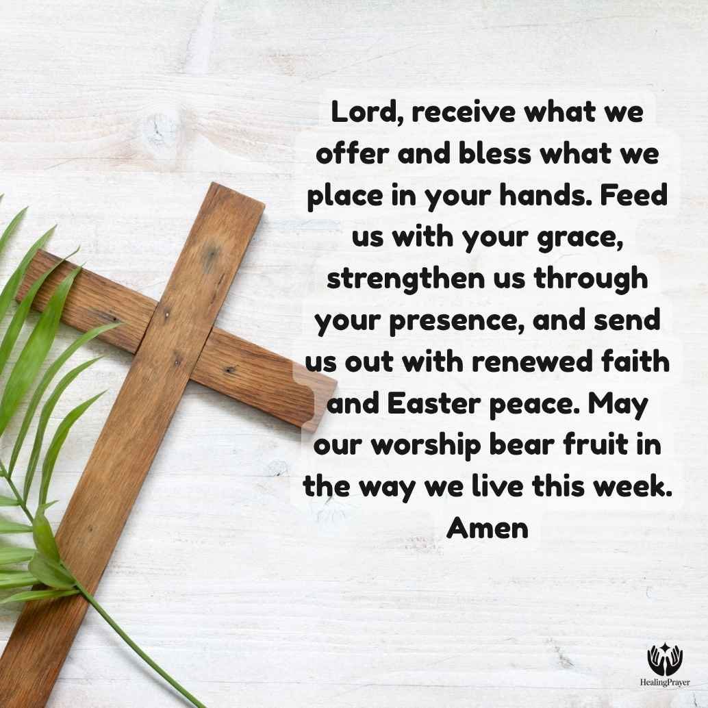 Offertory, Communion, and Closing Prayer for Easter Worship