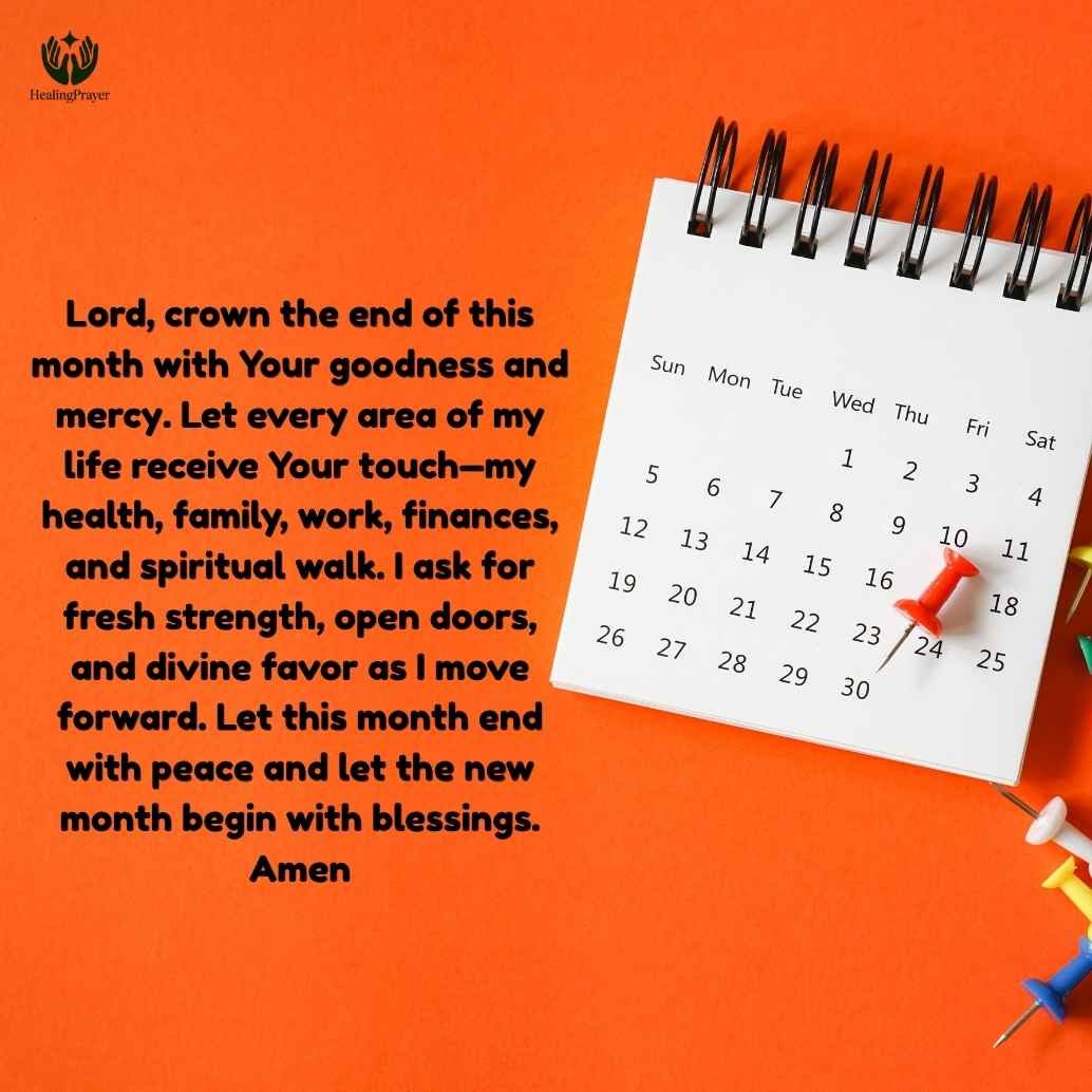 Powerful End of the Month Prayer Points with Scriptures