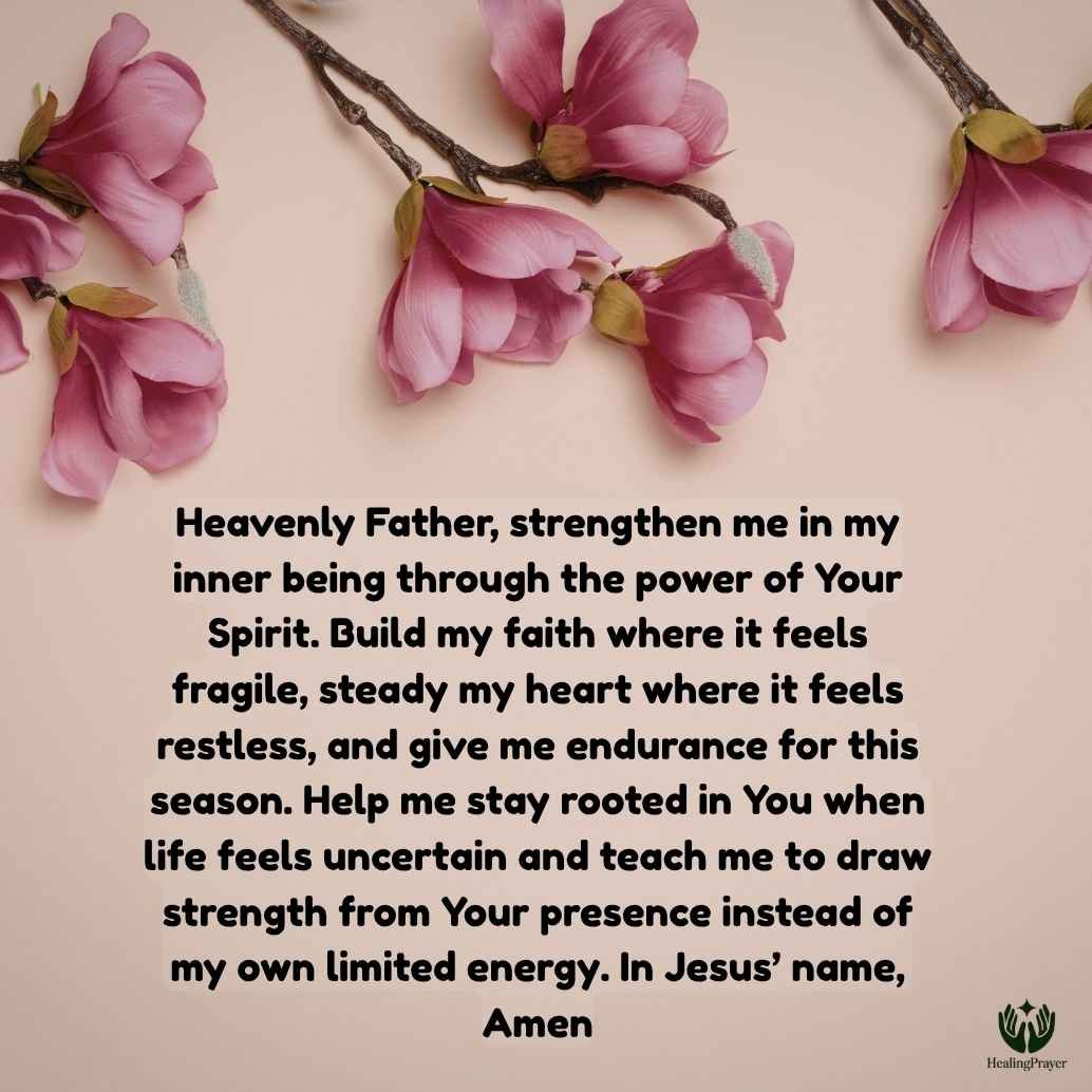Prayer for Inner Strength, Faith, and Endurance