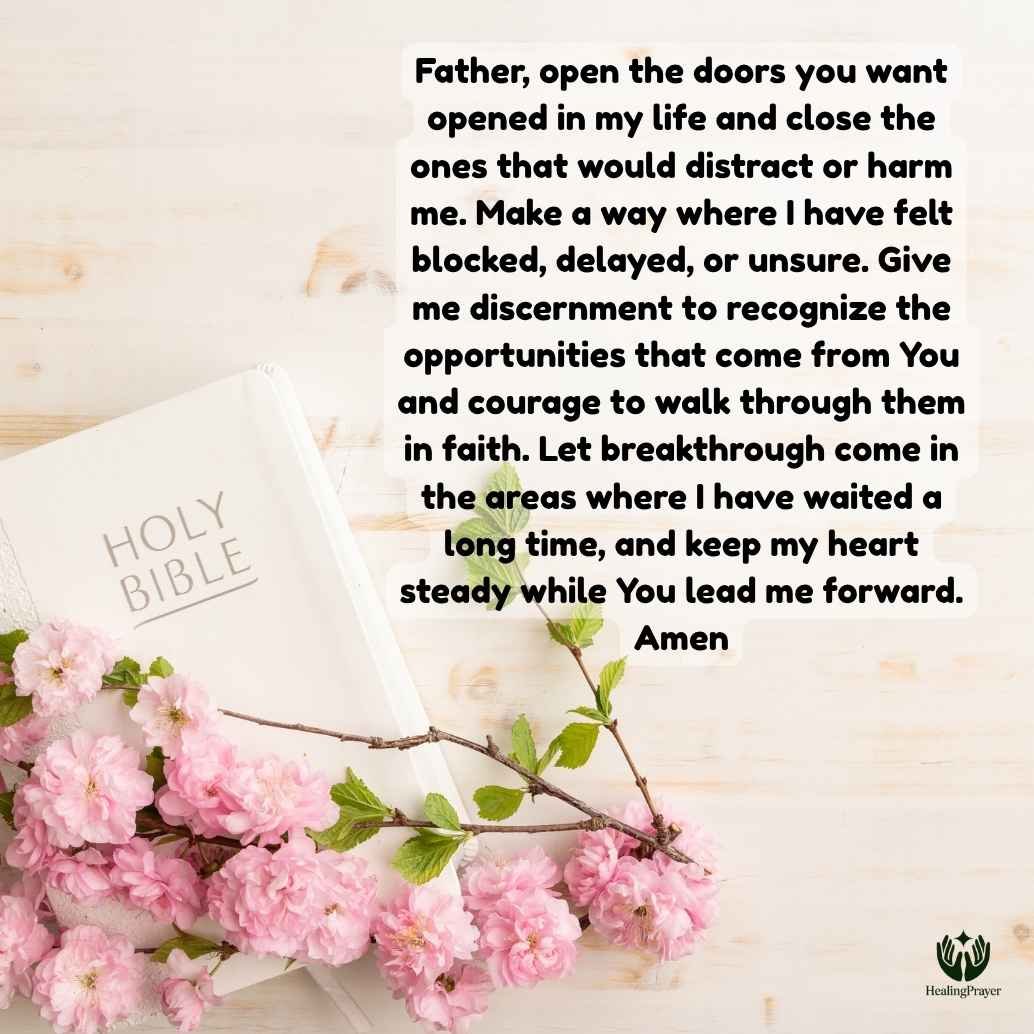 Prayers for Open Doors, Breakthrough, and New Opportunities