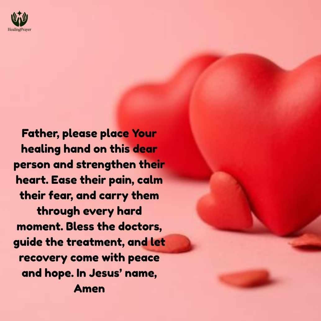 Short Prayer for Healing and Recovery for Someone With Heart Problems