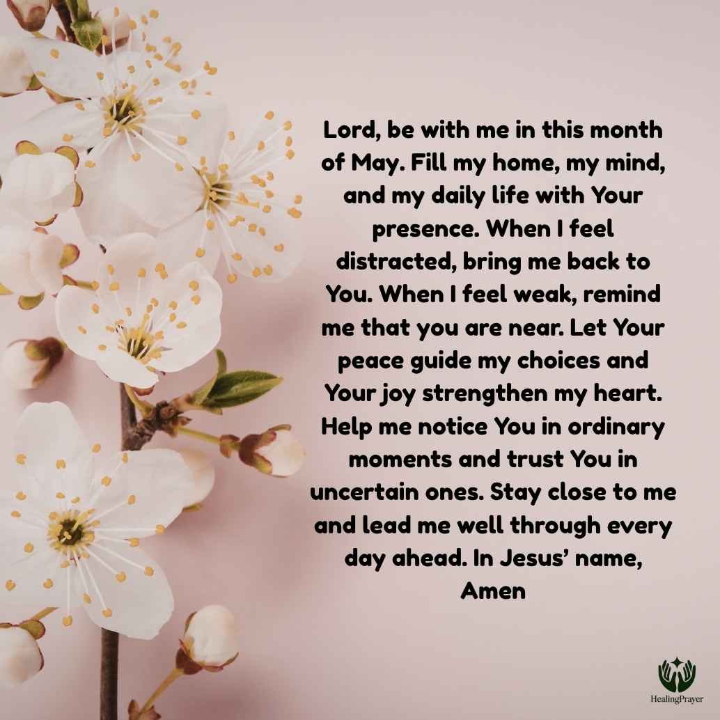 Short Prayers for the New Month of May to Invite God’s Presence
