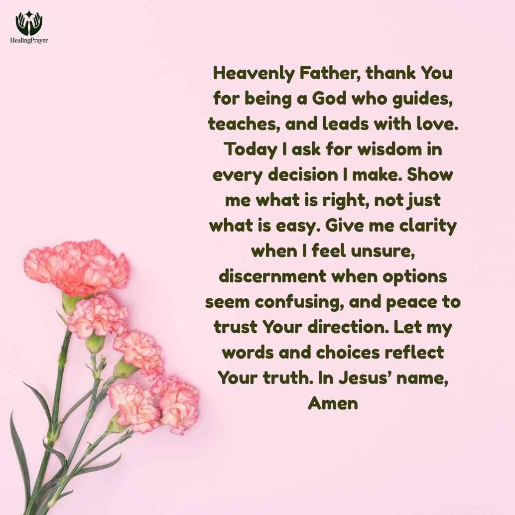 A Daily Prayer for Wisdom, Guidance, and Clear Decisions