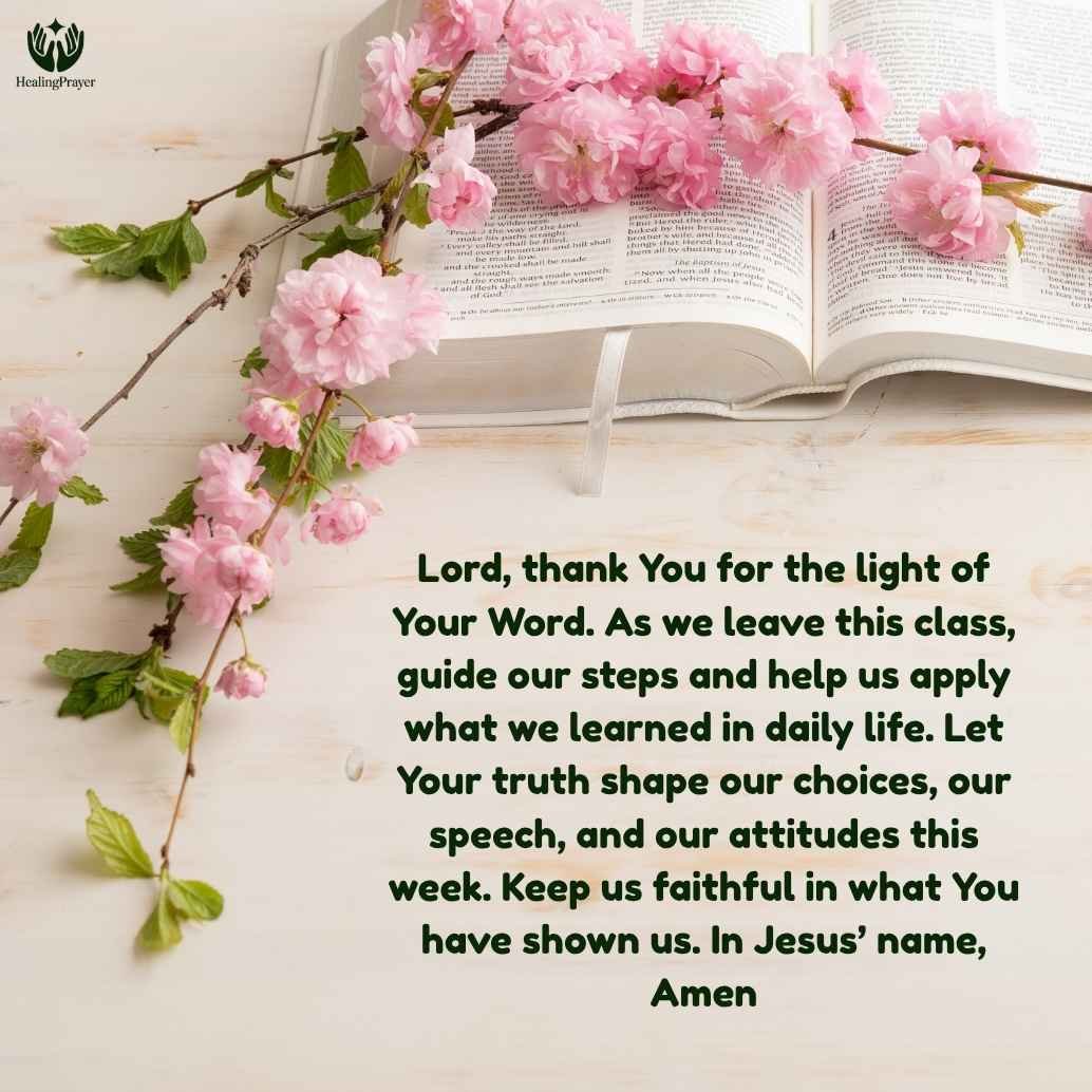 Closing Prayers to Help Apply God’s Word in Daily Life
