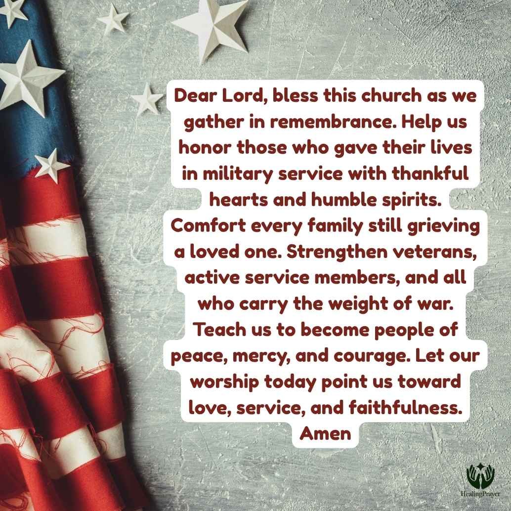 Memorial Day Church Prayer for a Faithful Service