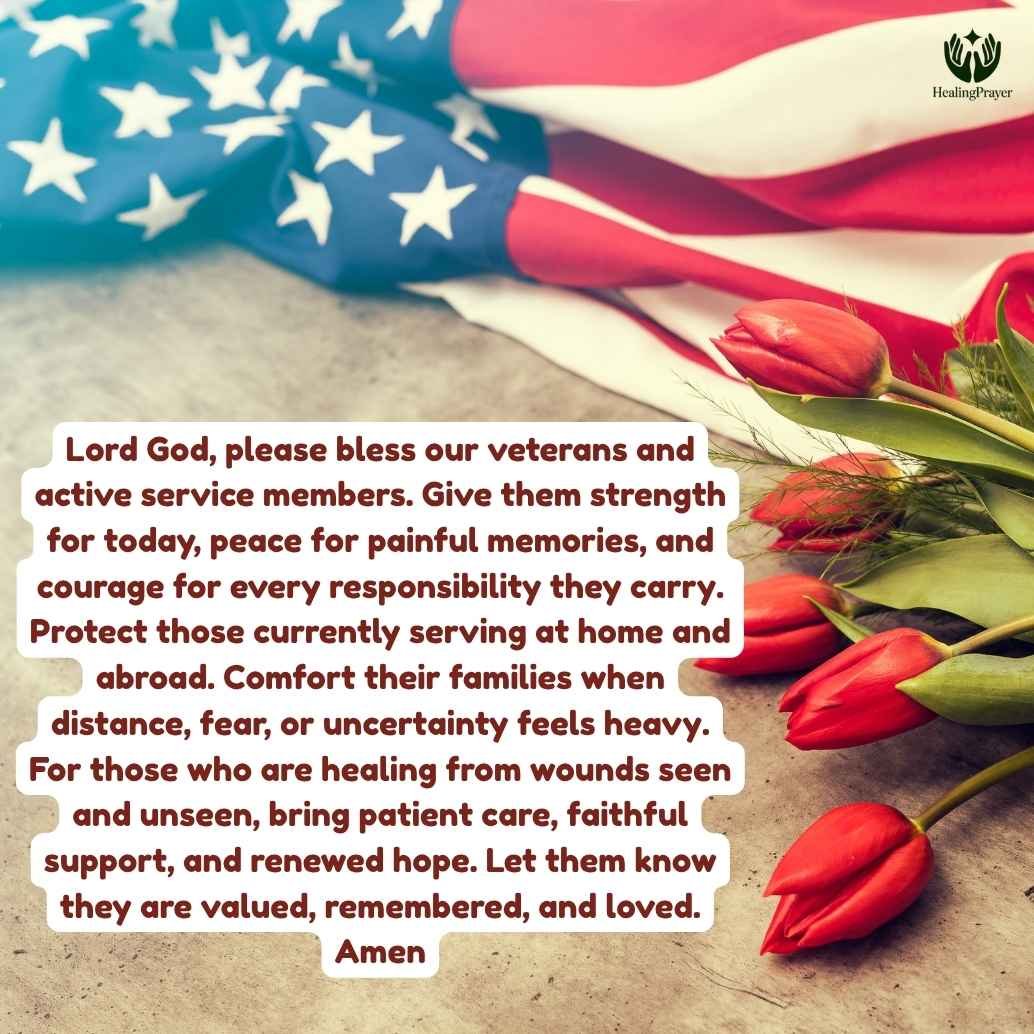 Memorial Day Prayer for Veterans and Active Service Members