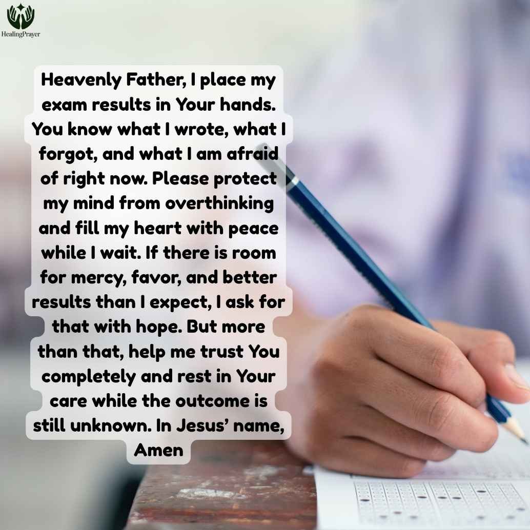 Miracle Prayer for Exam Results While Waiting With Faith and Hope