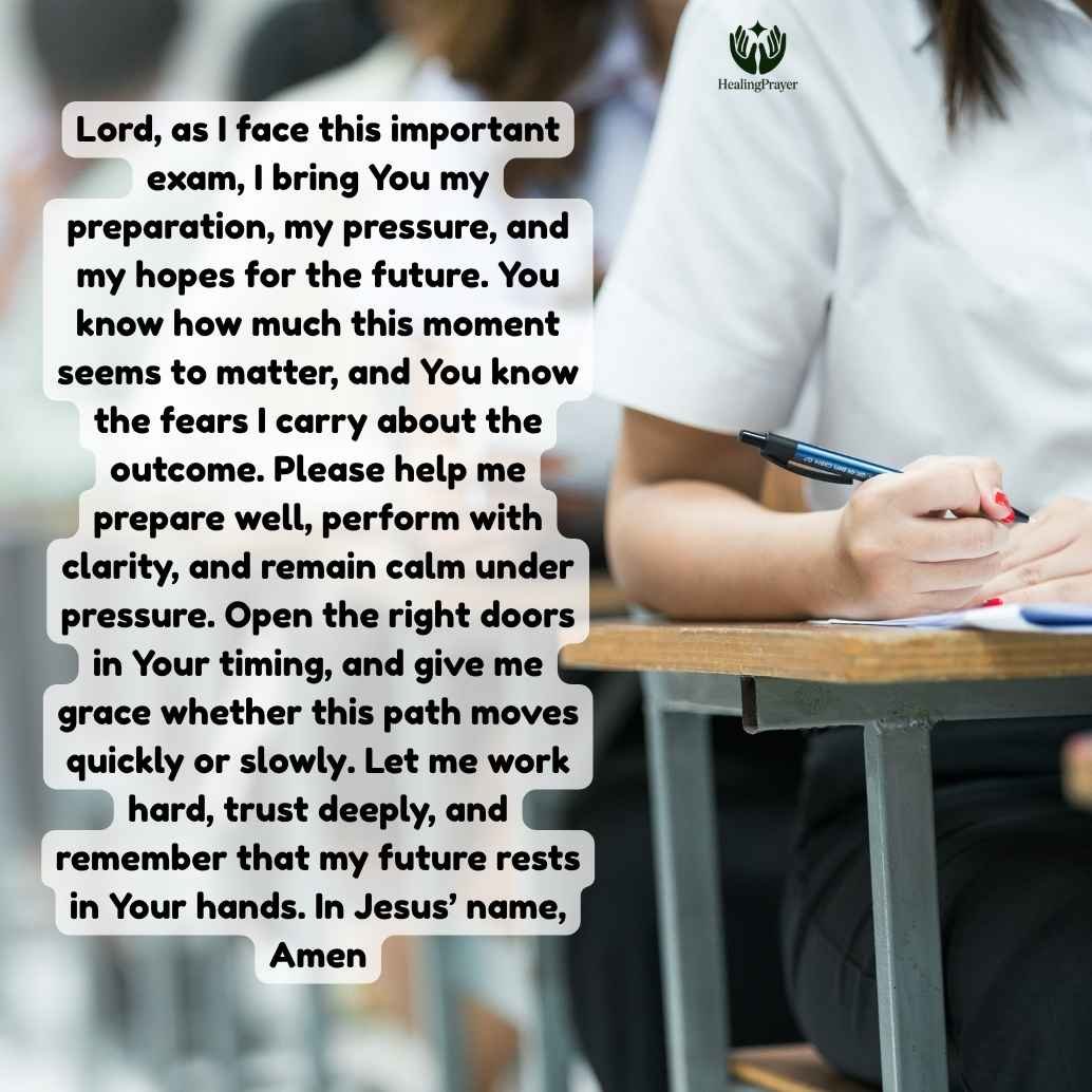 Prayer for Competitive, Board, Final, and Entrance Exam Success