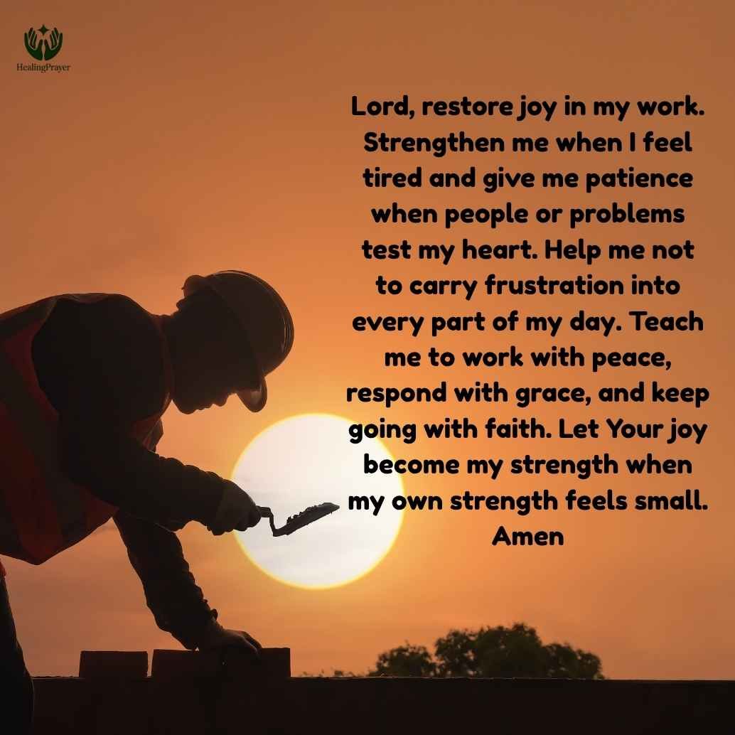 Prayer for Joy, Strength, and Patience in Work