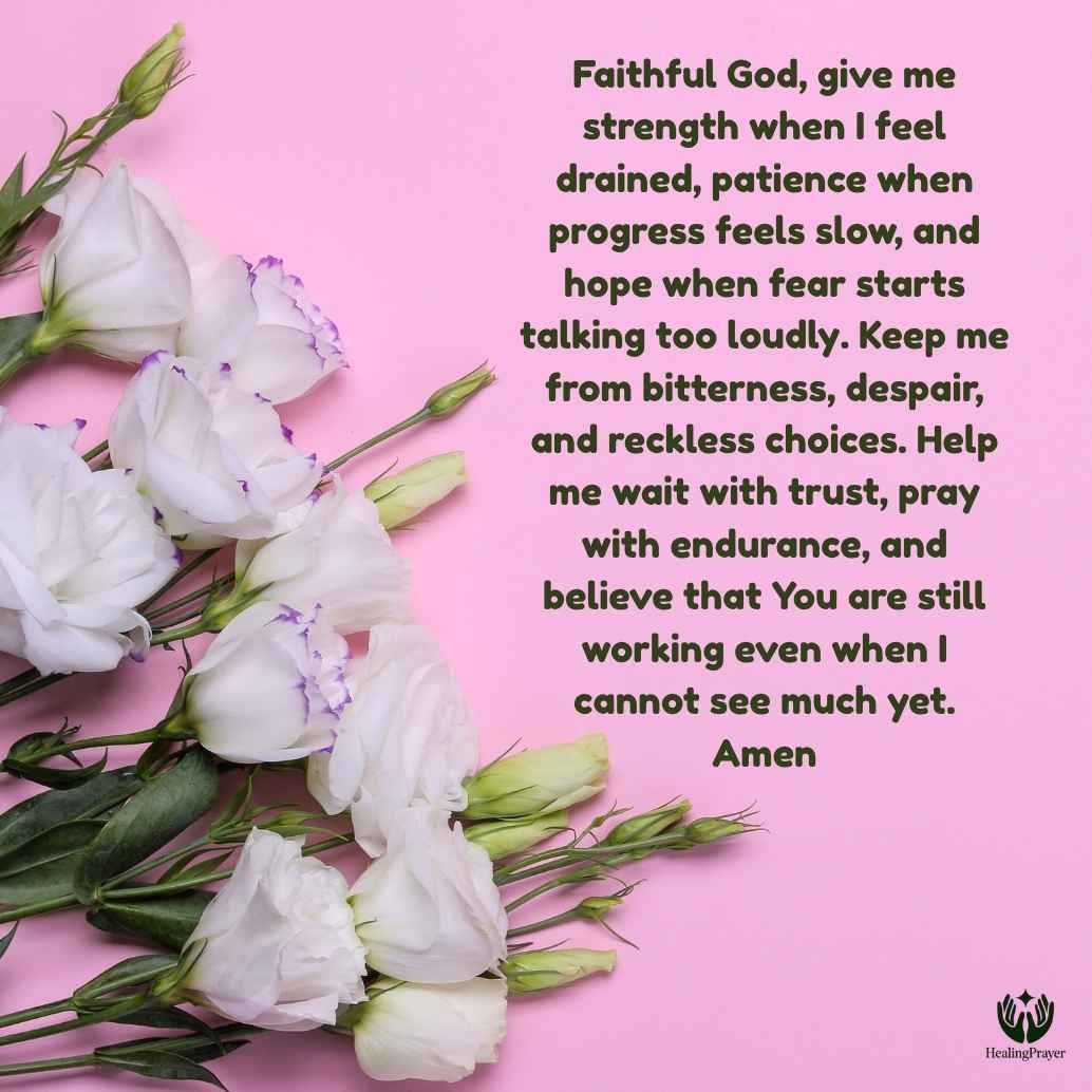Prayer for Strength, Patience, and Hope While Waiting on God
