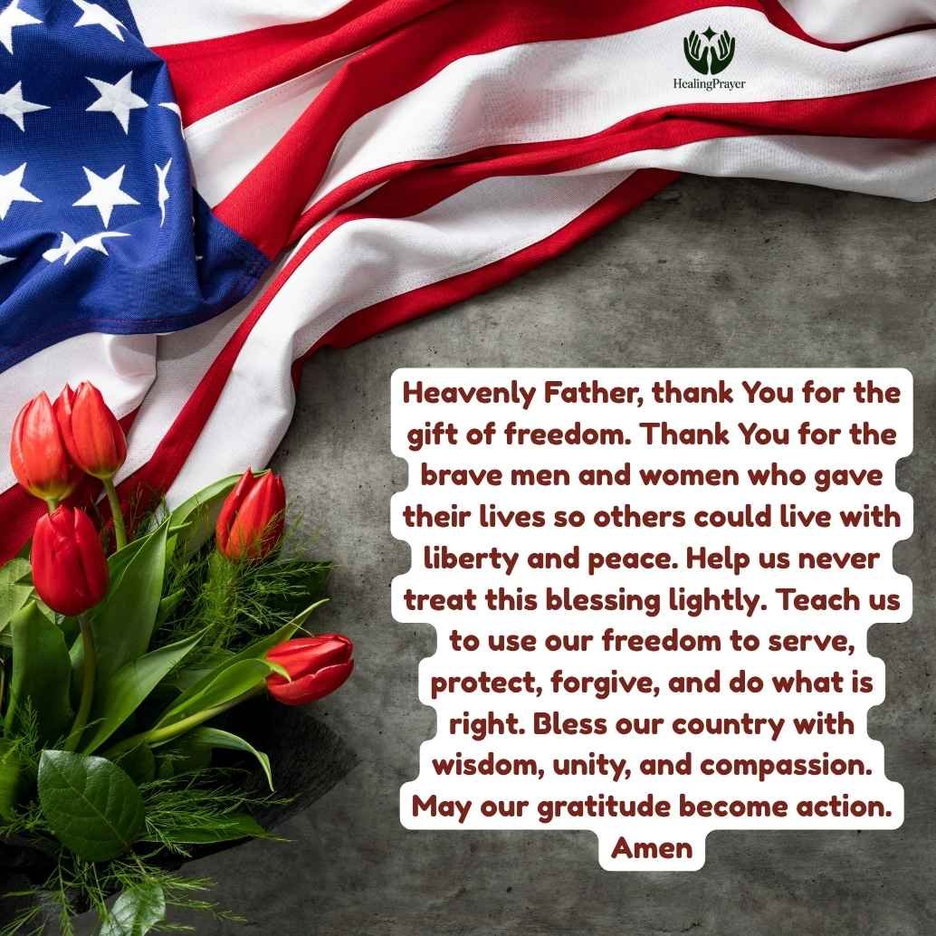 Prayer of Thanks for Freedom on Memorial Day