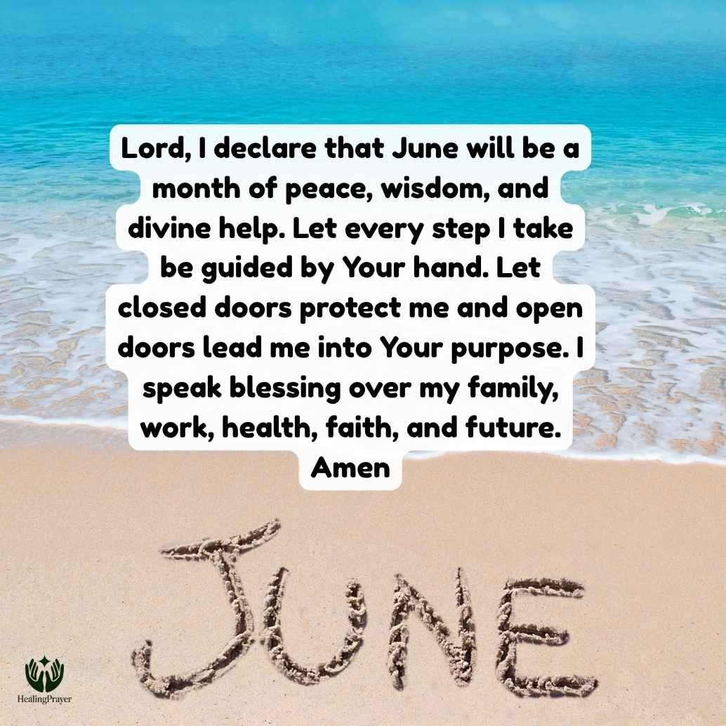Prophetic Prayer for New Month of June