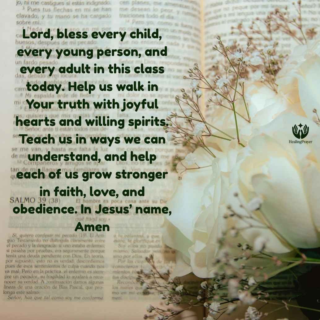 Short Prayer for Sunday School Children, Youth, and Adults