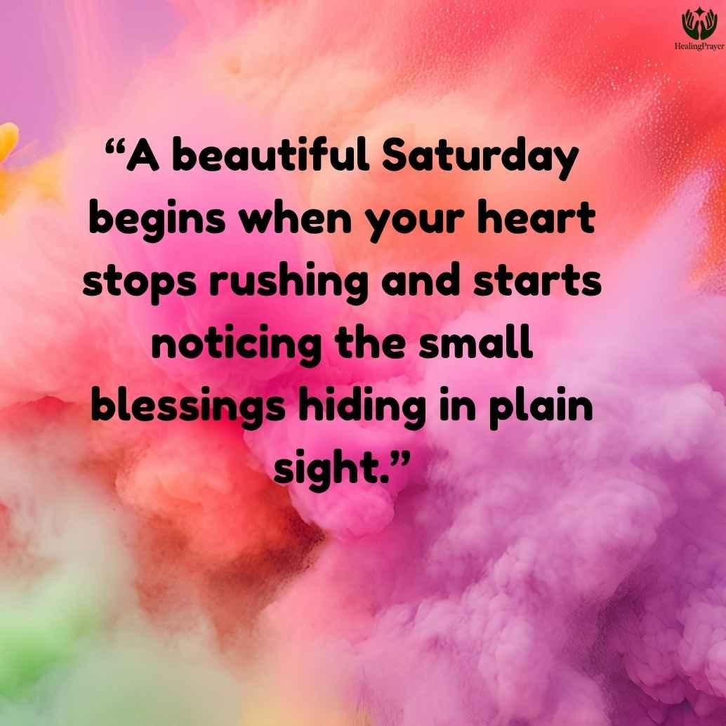 Beautiful Saturday Quotes