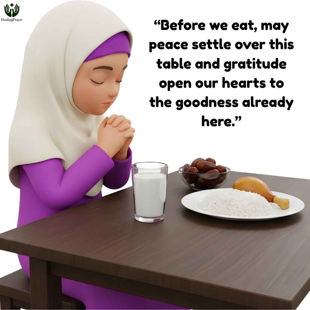Blessing Food Before Eating Meals with Peace and Gratitude
