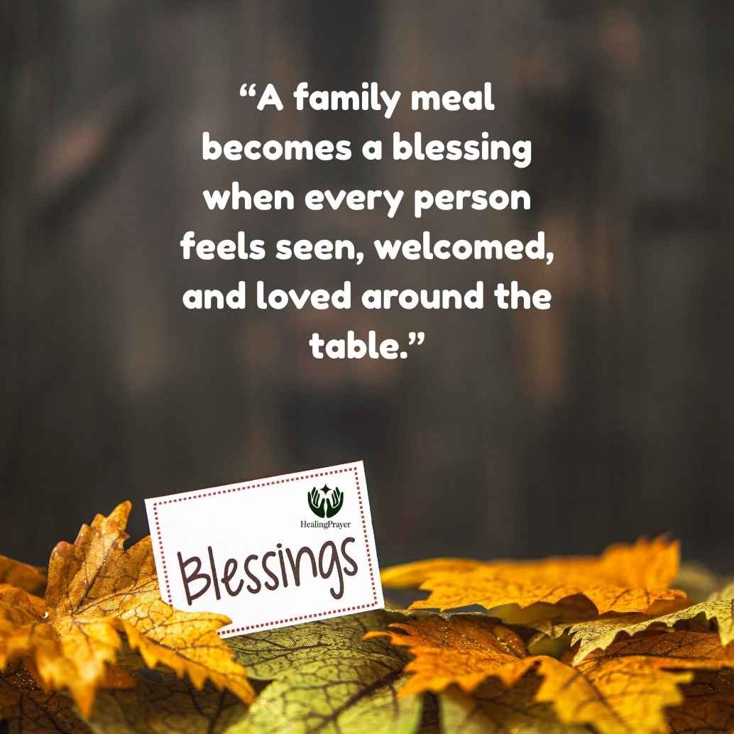 Food Blessing Quotes for Family Gatherings
