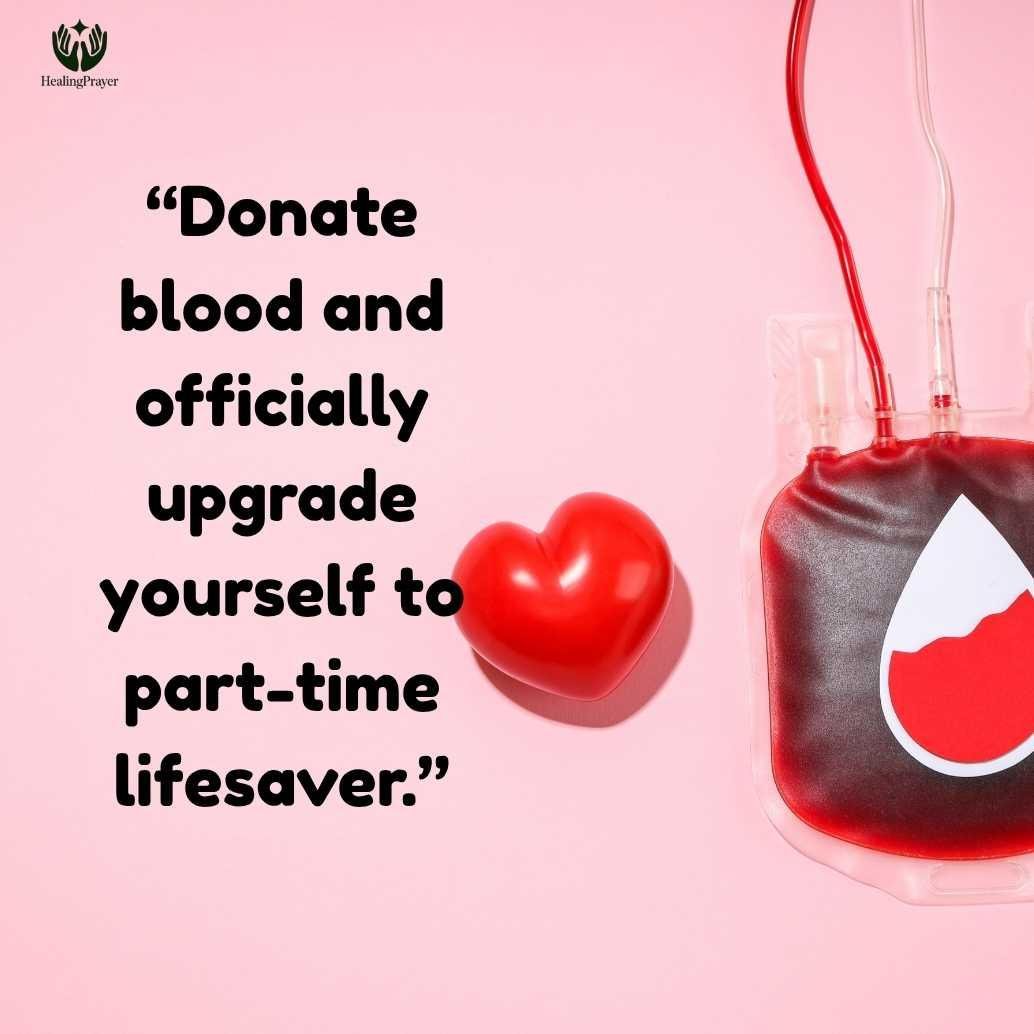 Funny Quotes for Light-Hearted Blood Donation Awareness