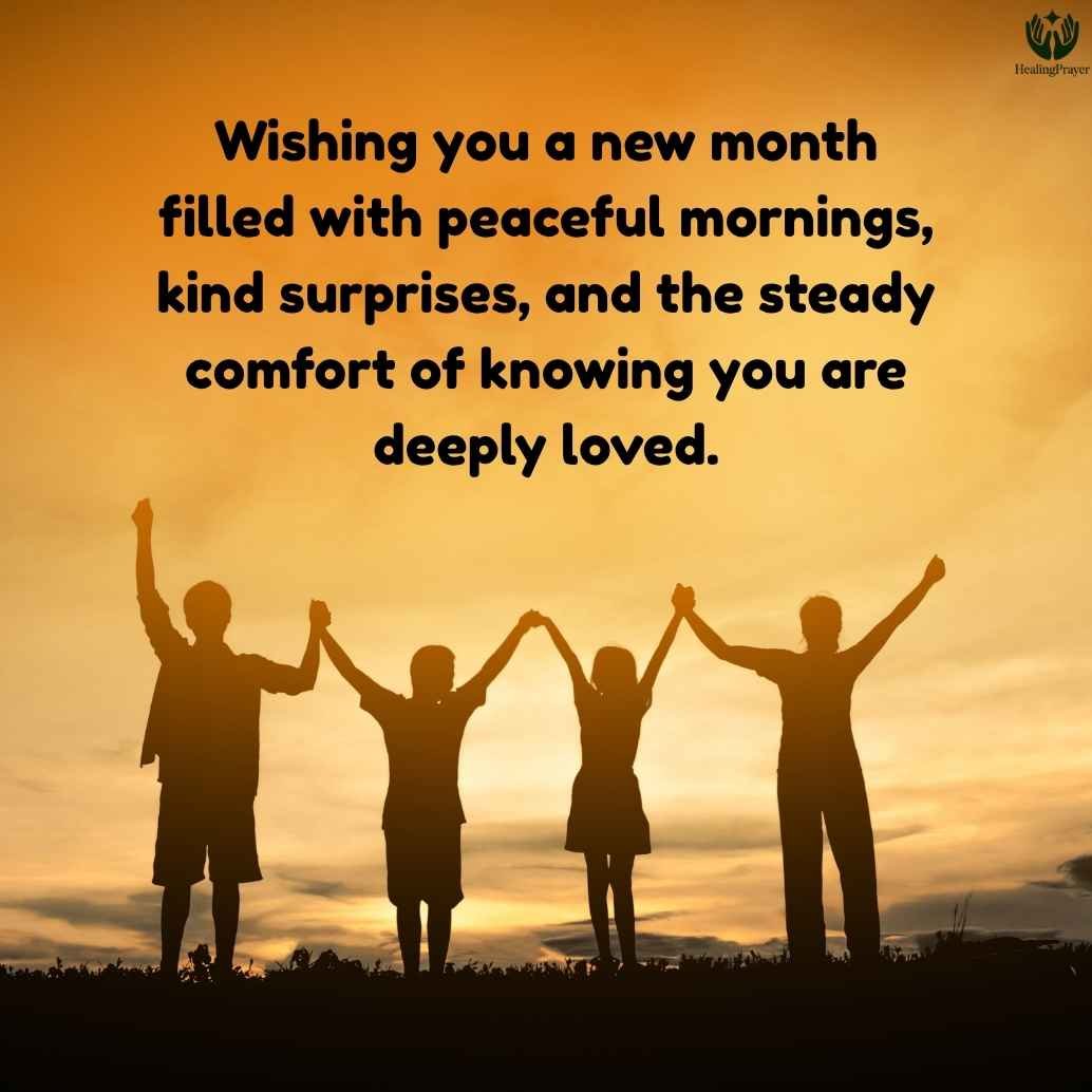 Happy New Month Wishes for Friends and Family