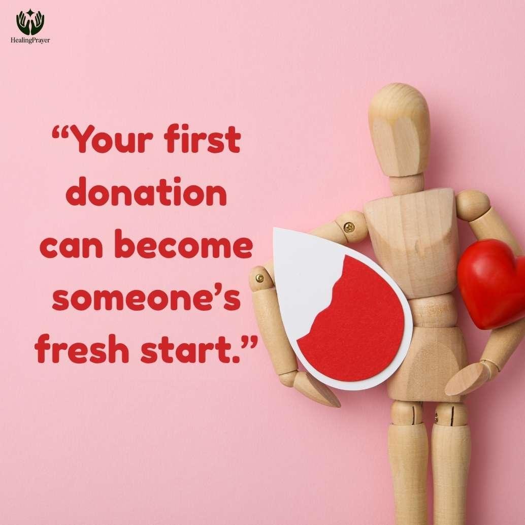 Motivational Quotes for First-Time Blood Donors