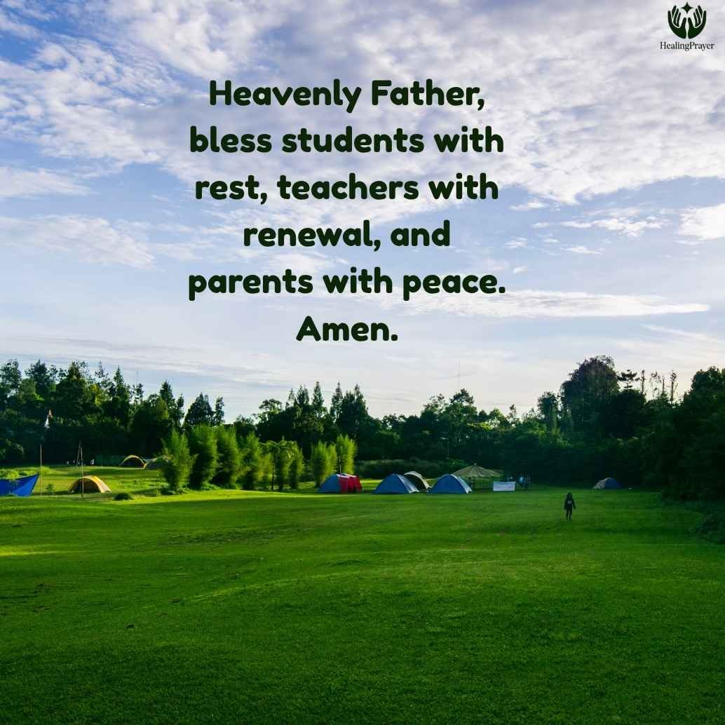 Prayer for Students, Teachers, and Parents in Summer
